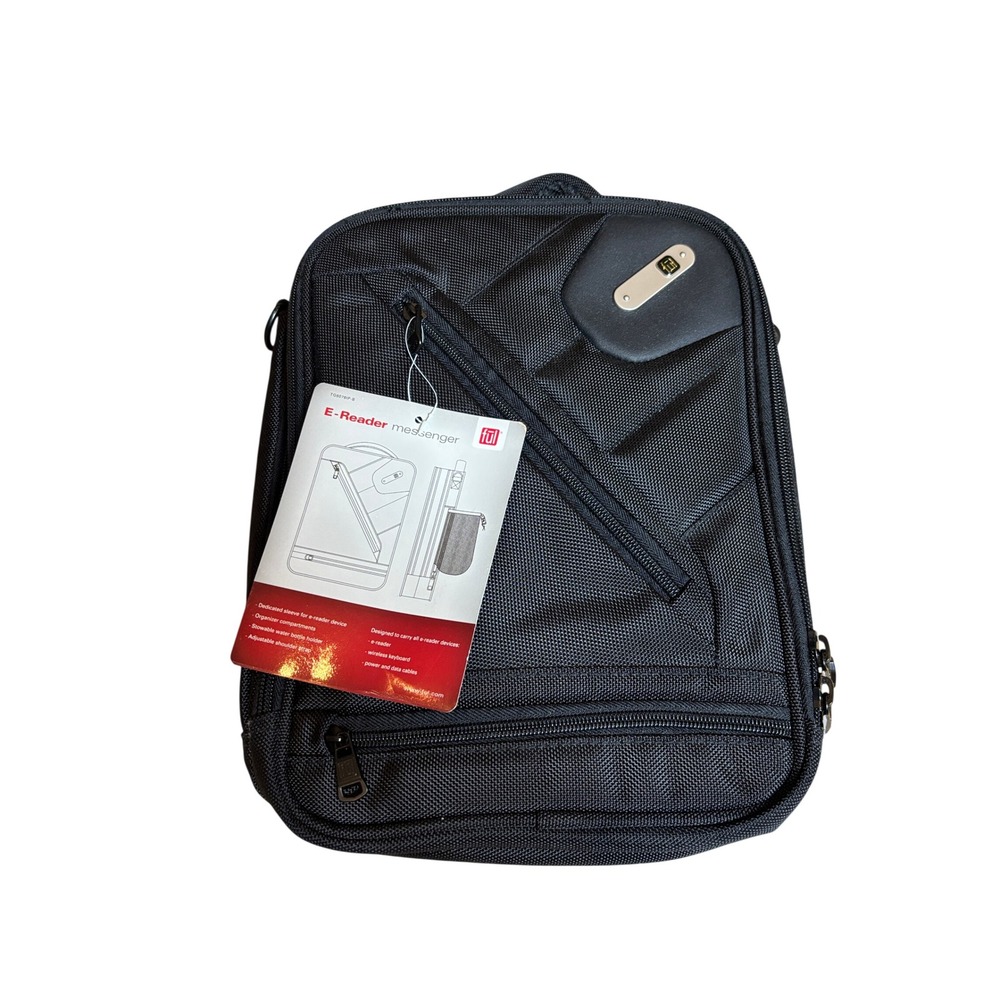 Ful E-Reader Messenger Bag Black Tablet Sleeve Padded Case TG6076IP-B NEW